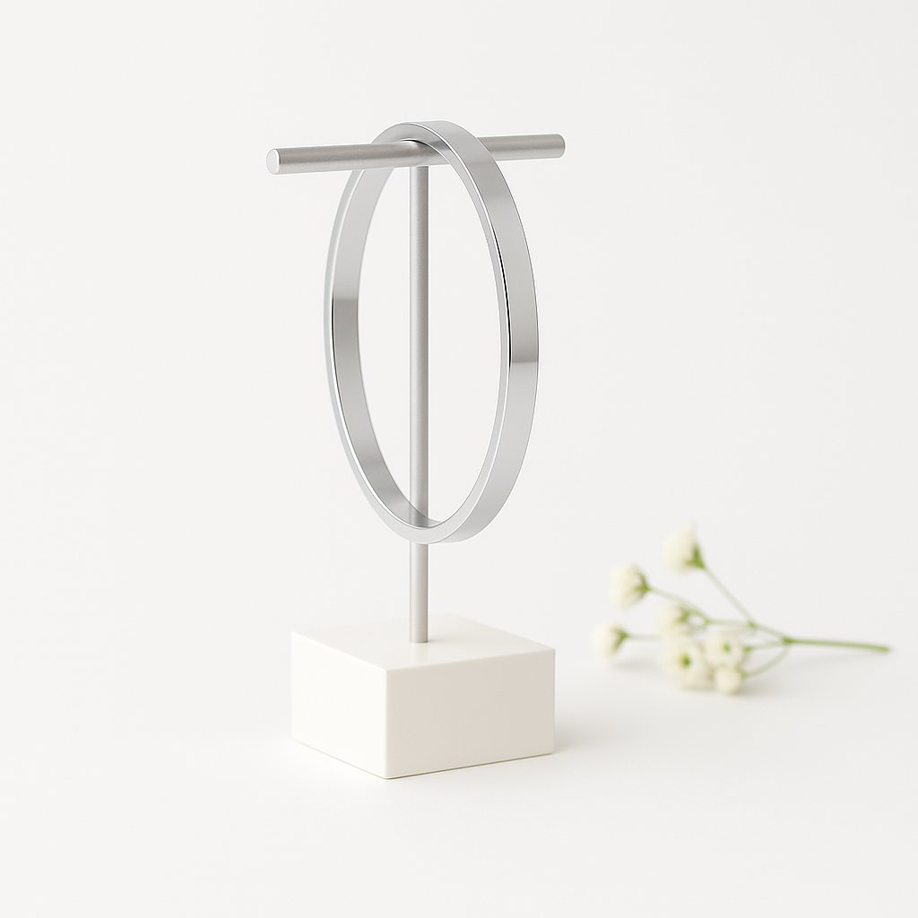 925 Polished Bangle Bracelet - Silver Tone